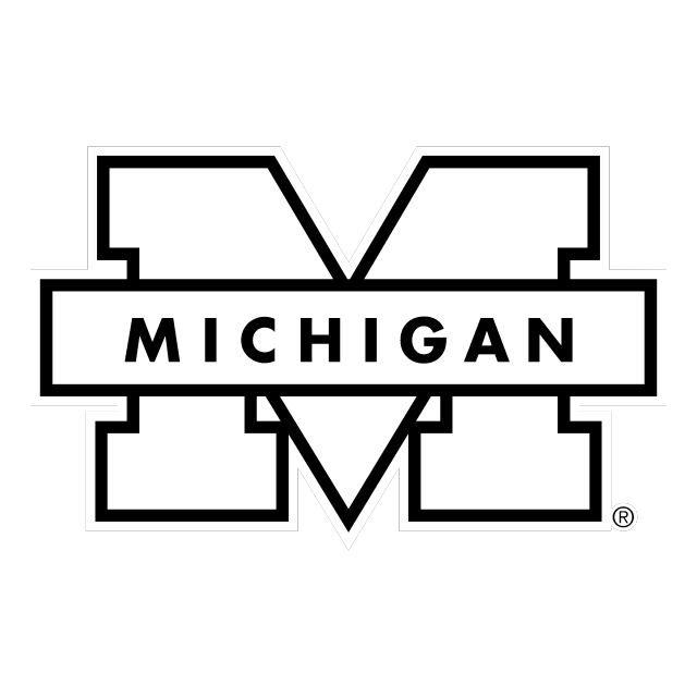 密歇根大学狼獾队（Michigan Wolverines）队徽