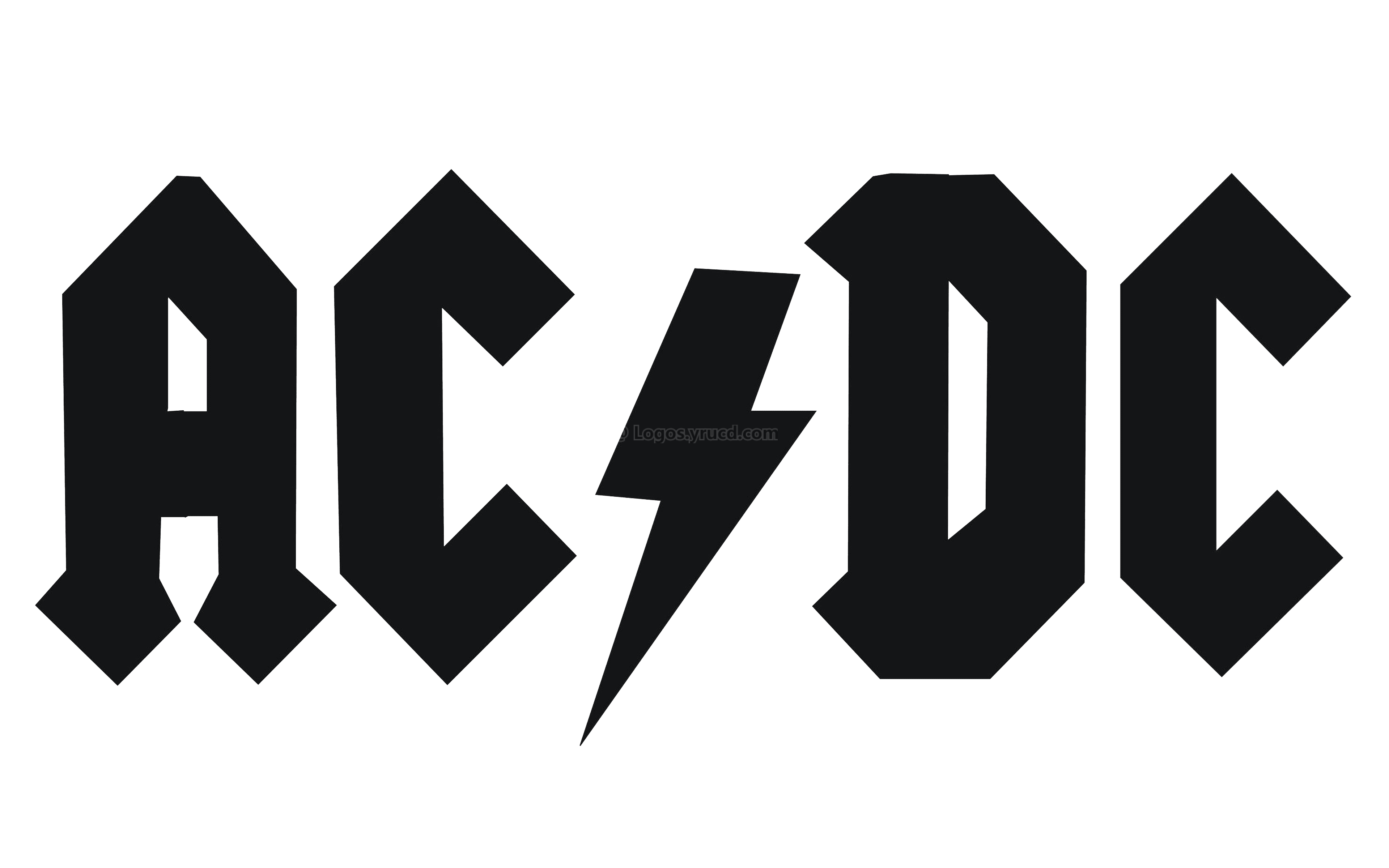 AC/DC 硬摇滚乐队Logo设计历史版本及含义解析 - 云瑞Logo资源库
