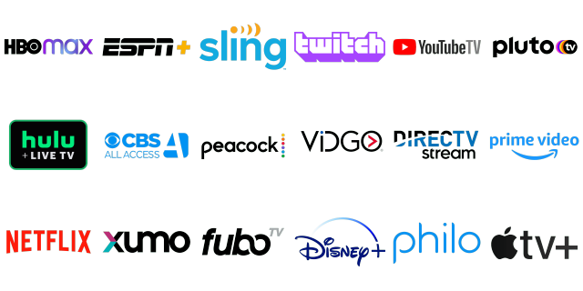 2024年最佳直播电视流媒体服务Logo